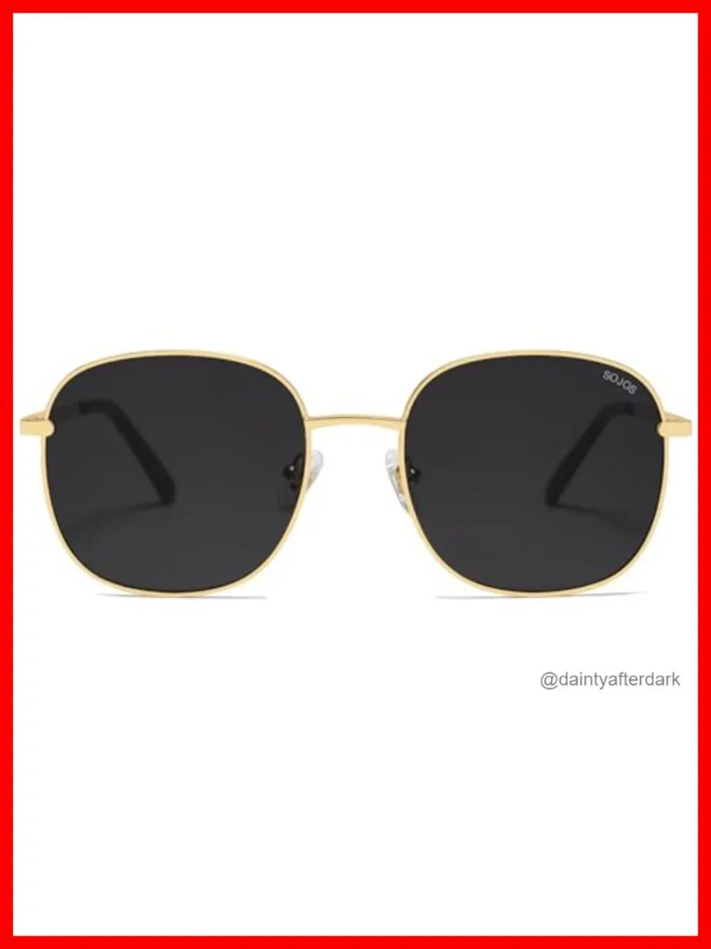 Classic Square Metal Sunglasses with UV400 Polarized Lenses